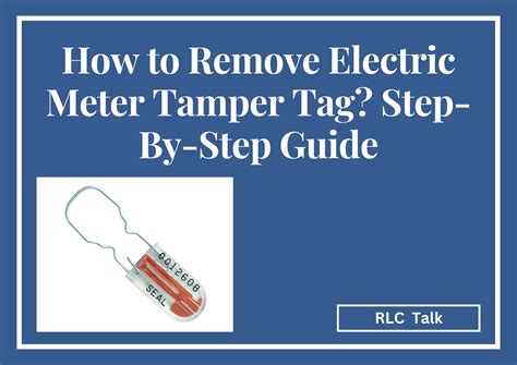 how to open an electric meter box|electric meter tamper tag removal.